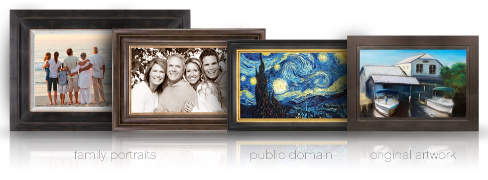 examples of custom tv covers, hide flat screen tv behind art