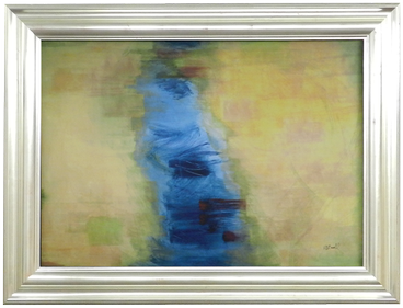 Vibrandt Front View - Covered, tv disguised as painting